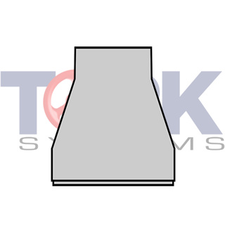 2-1/2X1-1/2 90/10 CUNI BELL END STREET CONC REDUCER MSS SP-119