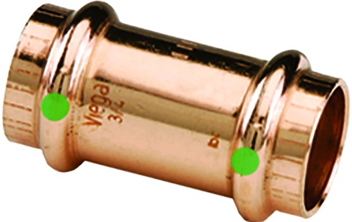 1/2 PROPRESS COPPER COUPLING PXP VIEGA 78047 (SOLD IN MULTIPLES OF 10)