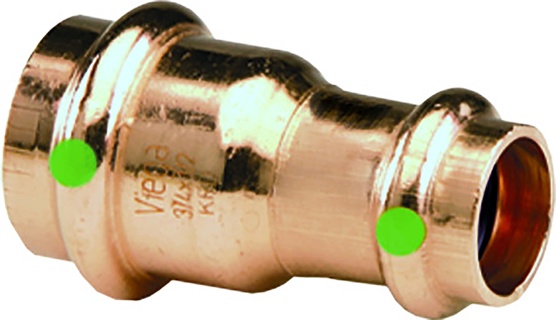 3/4X1/2 PROPRESS COPPER REDUCER PXP VIEGA 78147 (SOLD IN MULTIPLES OF 10)